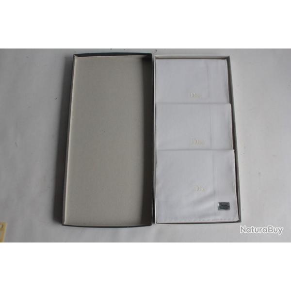 CHRISTIAN DIOR Monsieur Mouchoirs logo brod