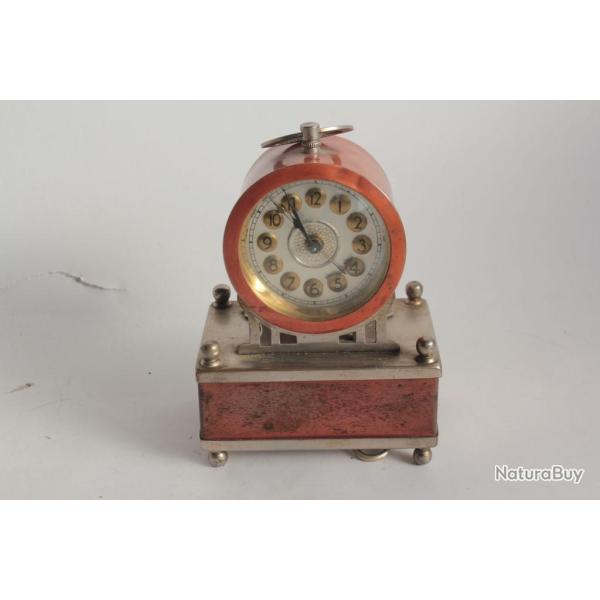 Horloge de table R�veil Boite � musique 1900