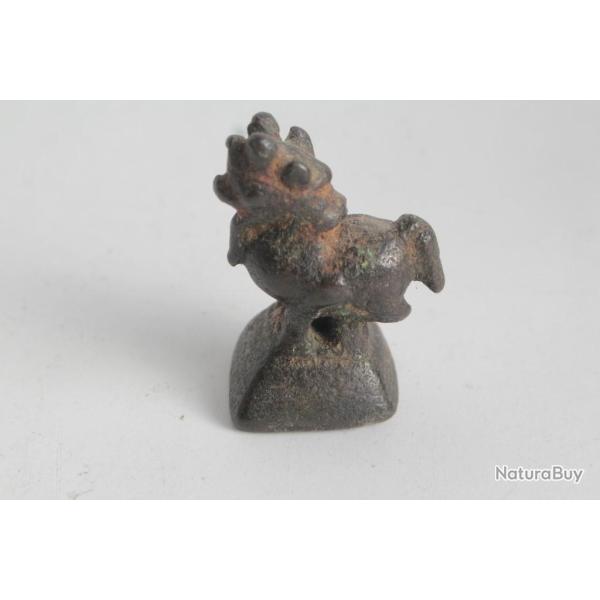 Ancien poids  opium Chinthe bronze Birmanie