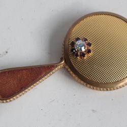 Poudrier miroir Face à main vintage