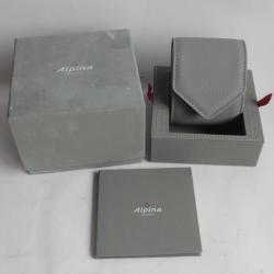 ALPINA Écrin de voyage pour montre + certificat d'authenticité