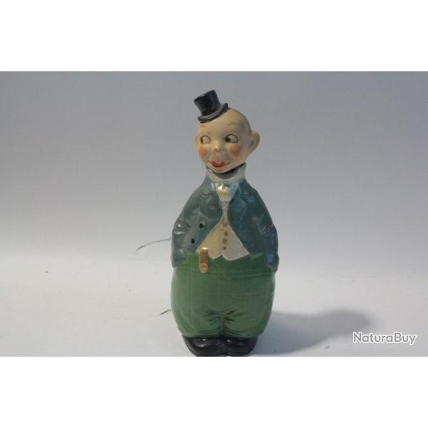 Flacon anthropomorphe cramique Personnage grotesque