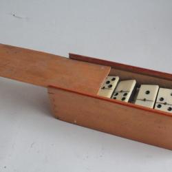 Ancien Jeu de dominos ébène et os