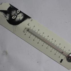 Thermomètre illustré Chat noir Dubout