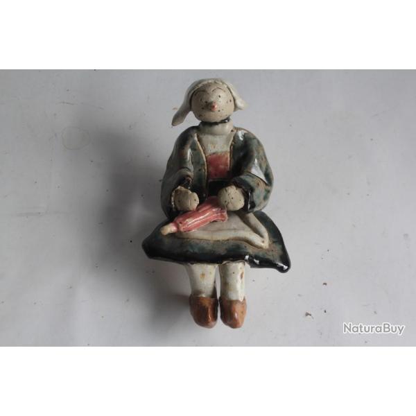 Figurine terre cuite Bcassine