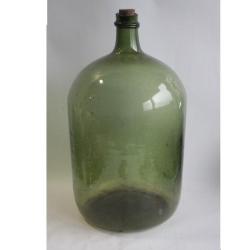 Grande et ancienne bouteille verre soufflé