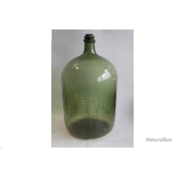 Grande et ancienne bouteille verre souffl