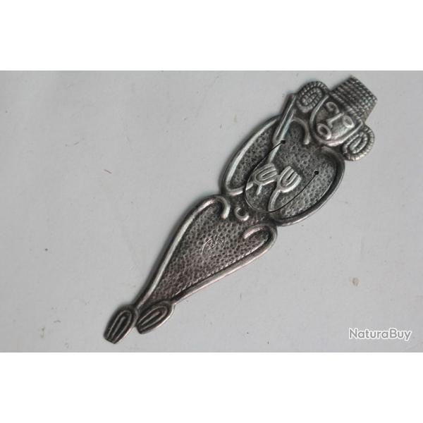 Signet marque page argent