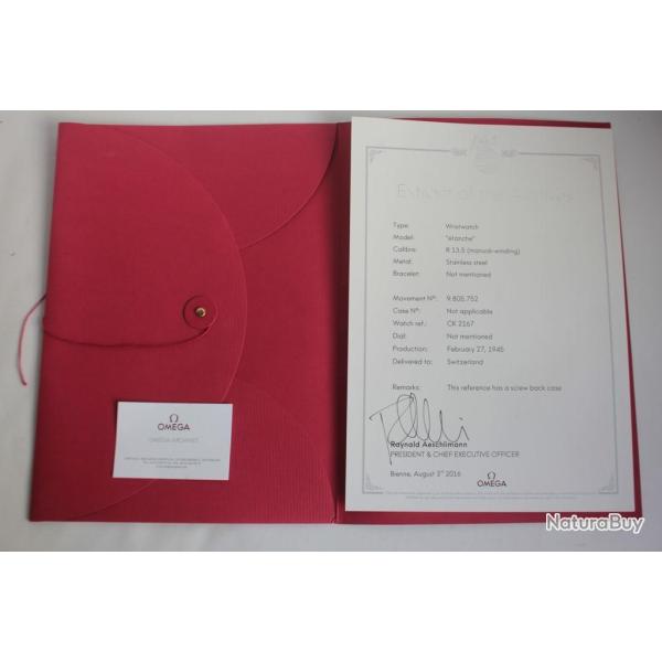 OMEGA Extrait d'archive Montre