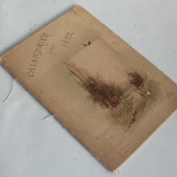 Calendrier illustré 1892 Sophie de Niederhausern