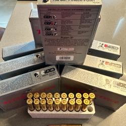 Lot de 8 boites de 20 munitions 270 WIN. 150 GR. POWER-POINT SUPER X