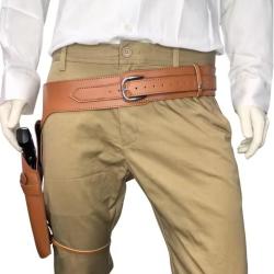 Étui ceinturon revolver Classic à canon unique pour revolver courts et long (brun)