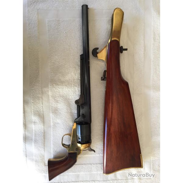 colt carabine NAVY 1851 avec sa crosse cal 44 F.PIETTA trs bon tat