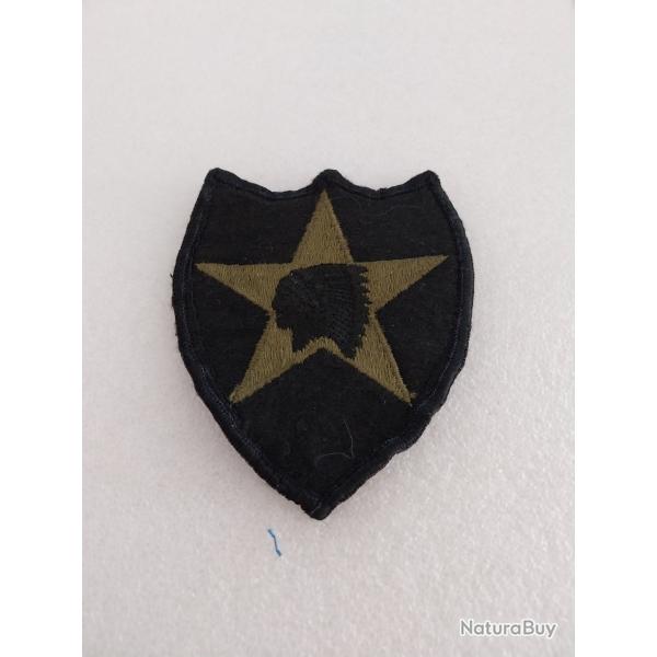Patch arm�e us 2nd INFANTRY DIVISION kaki indian head original