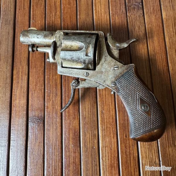 REVOLVER BULLDOG DE POCHE 6 coups calibre 320 ARME SIGNE J. NORY PARIS J. LEFFREVRE