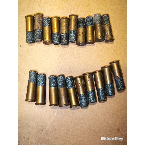 20 Cartouches 9mm courtes  percussion centrale