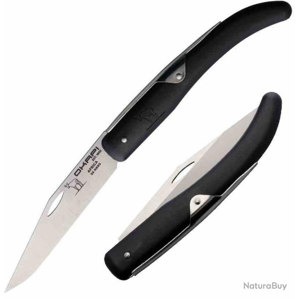 Couteau Okapi Folder LAME Acier N690 MANCHE Black GFN Slip Joint South Africa KO02577