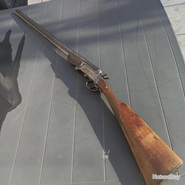 Fusil canons superposs belge pliant dit "de braconnier" cal. 410/65 mis en vente  1 sans rserve
