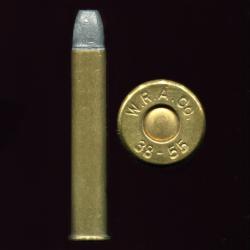 38-55 WCF - marquage : WRACo 38-55 - &eacute;tui laiton - 55 grains de poudre noire - cat&eacute;gorie D