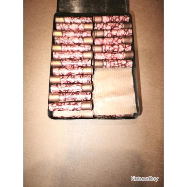 Cartouches 9mm percussion annulaire Cartouches double chargeManufrance marbr  bote d'origne