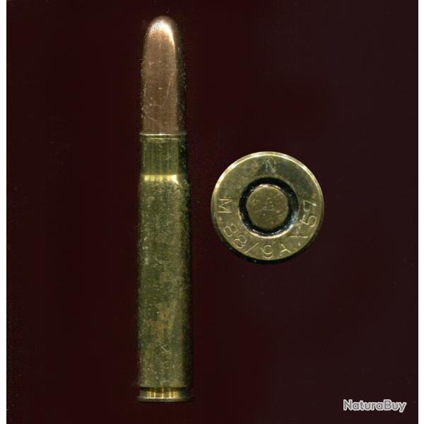 9 x 57 Mauser - ancien marquage allemand : N   M.88 / 9A X 57 - balle cuivre pointe arrondie