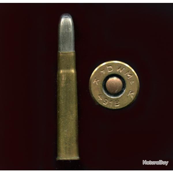 9 x 57 R - RARE  marquage numerot DWM : DWM K 491B  K - balle nickel pointe plomb arrondie