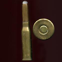 8 x 50 R Mannlicher Autrichien Mle 1888 - marquage : KYNOCH 8 m/m - balle cuivre plointe plomb