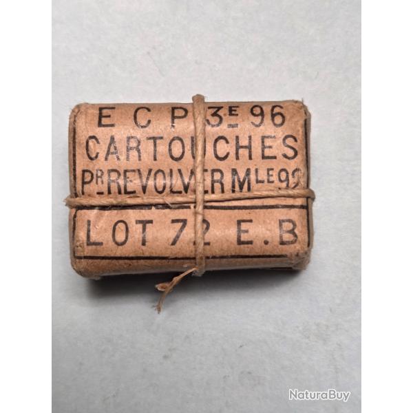 Un beau paquet de 6 cartouches 8mm 1892 poudre noire de 1895
