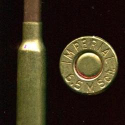 6.5 x 54 Mannlicher Schoenauer - marquage : IMPERIAL 6.5 M Sch.  - balle cuivre pointe plomb