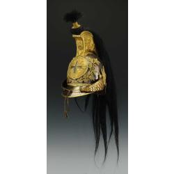 CASQUE DE LA PREMIÈRE COMPAGNIE DE MOUSQUETAIRES GRIS DU ROI MAISON MILITAIRE DU ROI MODÈLE 1814 - F