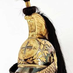 CASQUE DE LA PREMI&Egrave;RE COMPAGNIE DE MOUSQUETAIRES GRIS DU ROI MAISON MILITAIRE DU ROI MOD&Egrave;LE 1814 - F