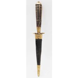 STYLET CORSE ARTISANAL DE LA CASTAGNICCIA LAME TYPIQUE &Agrave; DOUBLE TRANCHANT XIX&egrave;, 25cm XIX eme