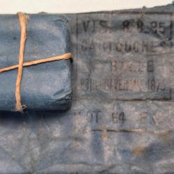 Un beau paquet de six cartouches 1873 papier bleu premier modèle De 1885 +emballage trousse compris