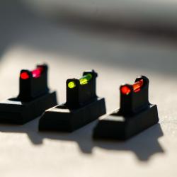 Guidon fibre optique Ruger - Wrangler, Single Six, Mk I, Mk II, Mk III, Mk IV et Browning Buck Mark