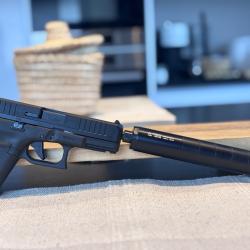 Pistolet Glock 44 fileté Gen 5 FS Cal.22LR + Détente Glock performance + Silencieux A-TEC