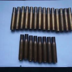 LOT DE 22 DOUILLES VIDES 404 RWS & DWM