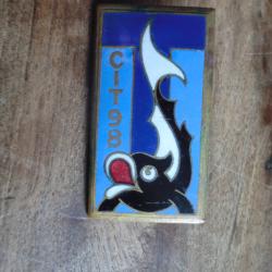 insigne CIT98 centre d 'instruction des transmissions  / drago paris