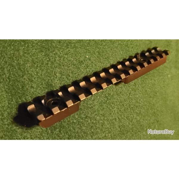 Rail Picatinny en acier tremp pour Anschutz  54 / 64 - CONTESSA 20 MOA