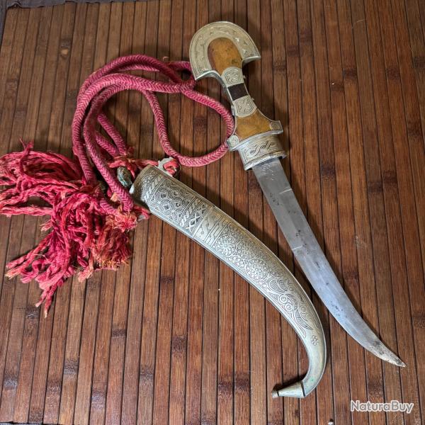 GRAND POIGNARD KOUMIA 47 cm AVEC SON CEINTURON