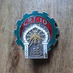insigne émail CRT10  10eme compagnie régionale du train  / drago paris