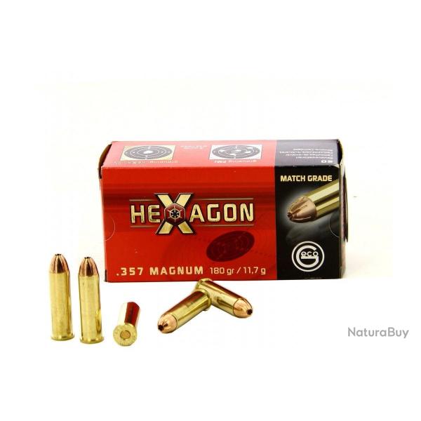 MUNITIONS GECO 357MAG HEXAGON 180GR X50