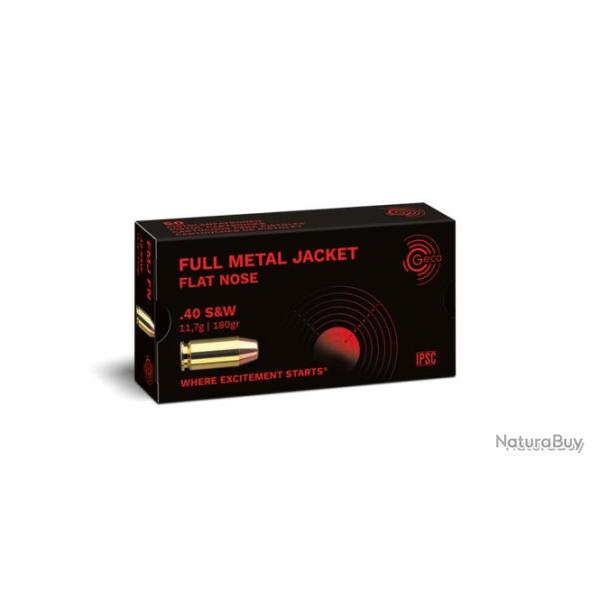 MUNITIONS GECO .40 S&W FULL METALL JACKET FLAT X50