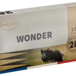 CARTOUCHE PRÉVOT À BALLE WONDER - CAL. 28/70