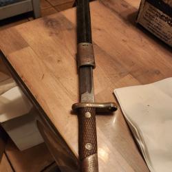 Ba&iuml;onnette mauser 1883 espagnol