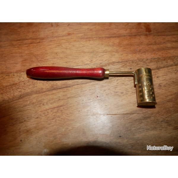 Chargette � poudre Laiton et bois grand format