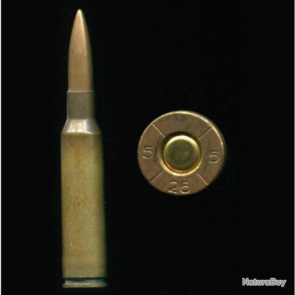 6.5 x 55 Mauser Su�dois - balle cuivre pointue - �tui laiton