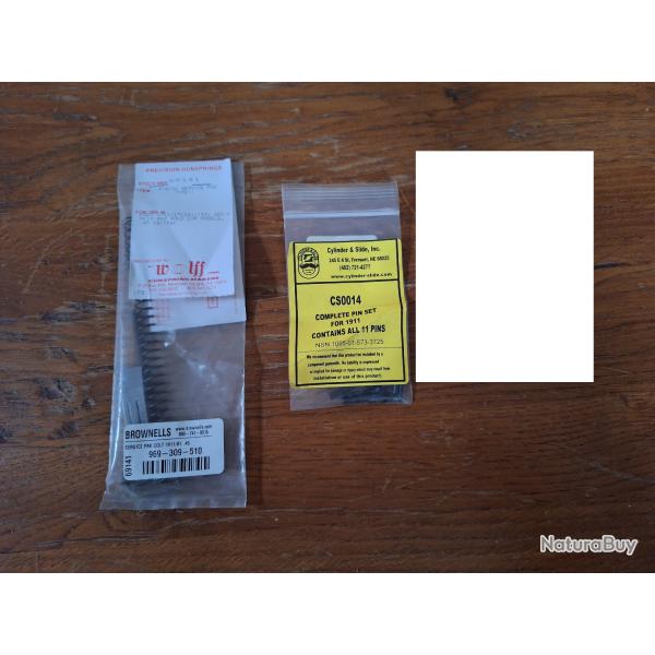 Kit pi�ces de rechange pour 1911 (ressorts, goupilles)