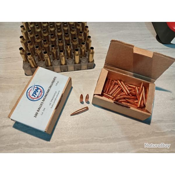 Projectiles / Ogives TPM 6.5 XTLD vendus par lot de 10 projectiles.