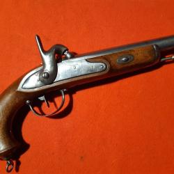 Pistolet civil à percussion des années 1850  - modèle proche du pistolet 1822 règlementaire