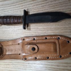 Couteau militaire  de survie  Camillus1 pilote USAF  armee de l 'air vintage